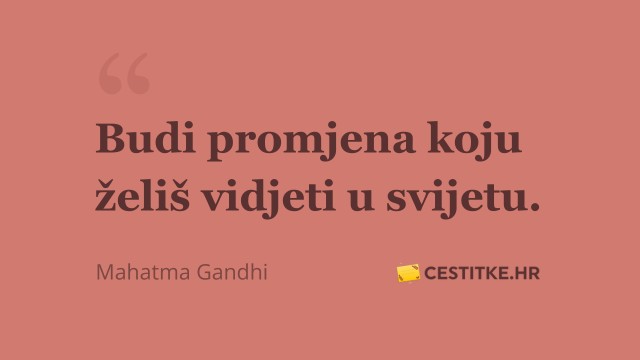 Mahatma Gandhi kratki citat o svijetu