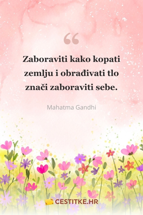 Mahatma Gandhi citat o prirodi