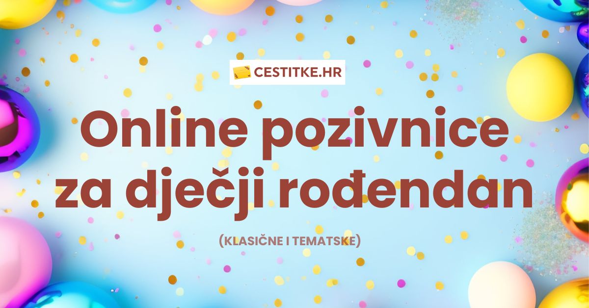 Online pozivnice za dječji rođendan