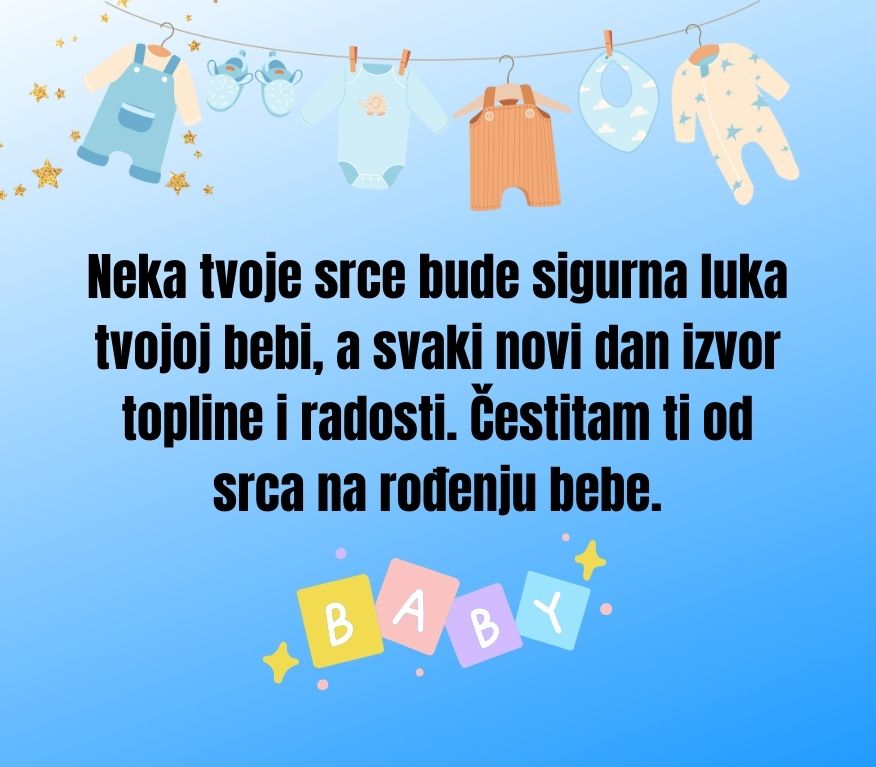 Srčana čestitka mami za rođenje bebe